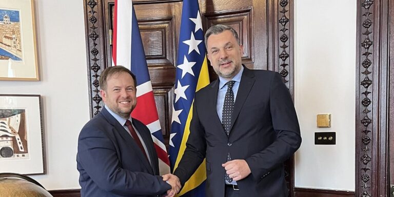 Konaković u Londonu sa Doughtyjem razgovarao o podršci BiH i političkoj situaciji nakon smjene u OHR-u