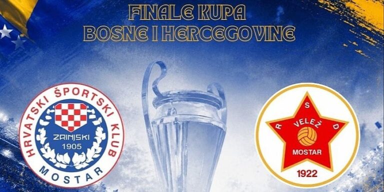 Zrinjski i Velež danas igraju prvi duel finala Kupa BiH