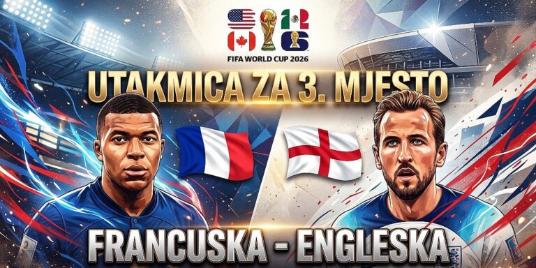 Francuska i Engleska večeras igraju za 3. mjesto na Svjetskom prvenstvu, Mbappe se bori za Zlatnu kopačku