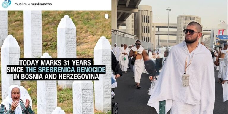 Habib Nurmagomedov odao počast žrtvama genocida u Srebrenici, objavu vidjeli milioni ljudi Habib Nurmagomedov odao počast žrtvama genocida u Srebrenici, objavu vidjeli milioni ljudi