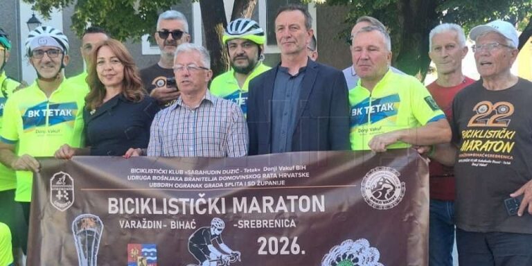 Iz Varaždina krenuo biciklistički maraton "Da se ne zaborave Vukovar i Srebrenica"