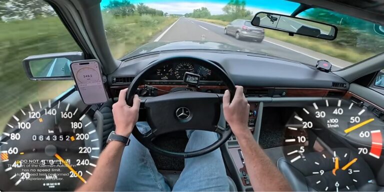 Nizozemac stisnuo gas do kraja na autobahnu i ostao iznenađen brzinom 38 godina starog Mercedesa