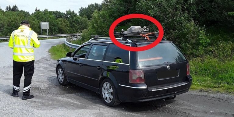 Policija u Norveškoj zaustavila Passat s kompletnim auspuhom na krovu