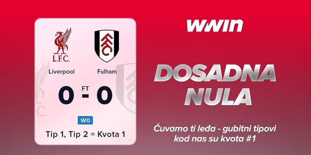Bez golova na Anfieldu i u Londonu – igrači WWIN-a bez gubitka