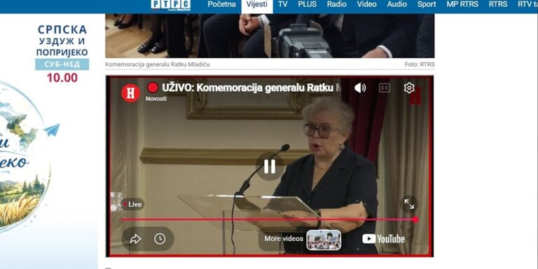 Javni servis RS-a uživo prenosi komemoraciju zločincu Mladiću, no zanimljiv je način na koji to rade: Strah od sankcija?