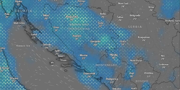Kiša i pljuskovi, ali bez konkretnijeg pada temperatura