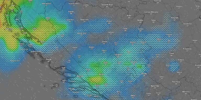 Očekuje se kiša i lokalni pljuskovi Očekuje se kiša i lokalni pljuskovi