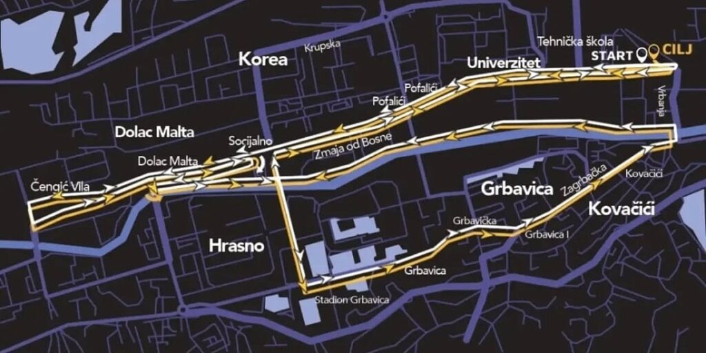 Zbog Sarajevo Run Festa ove ulice u Sarajevu će biti privremeno blokirane u nedjelju