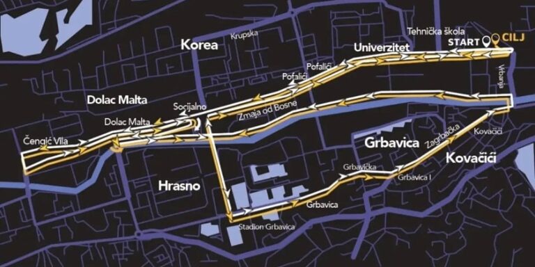 Zbog Sarajevo Run Festa ove ulice u Sarajevu će biti privremeno blokirane u nedjelju