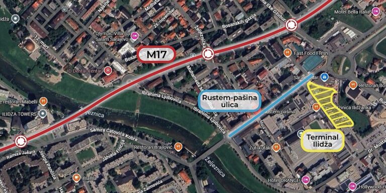 Centralni dio Ilidže se nastavlja mijenjati novim kružnim tokovima i garažom ispod autobuskog terminala