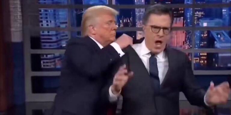 Trump objavio AI snimak na kojem baca voditelja Stephena Colberta u kontejner: "Konačno je gotov"