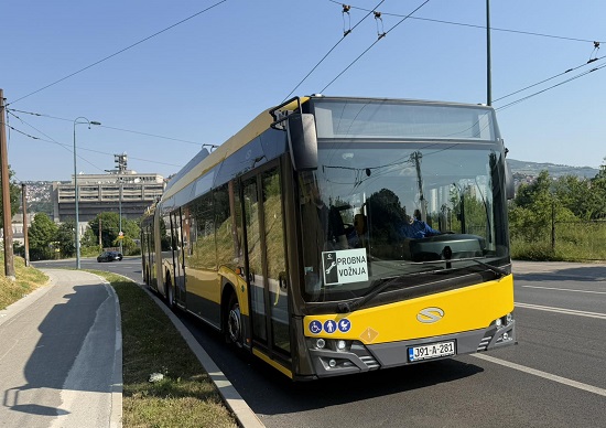 Sarajevo: Uspješno obavljena prva testna vožnja novog Solaris trolejbusa Sarajevo: Uspješno obavljena prva testna vožnja novog Solaris trolejbusa