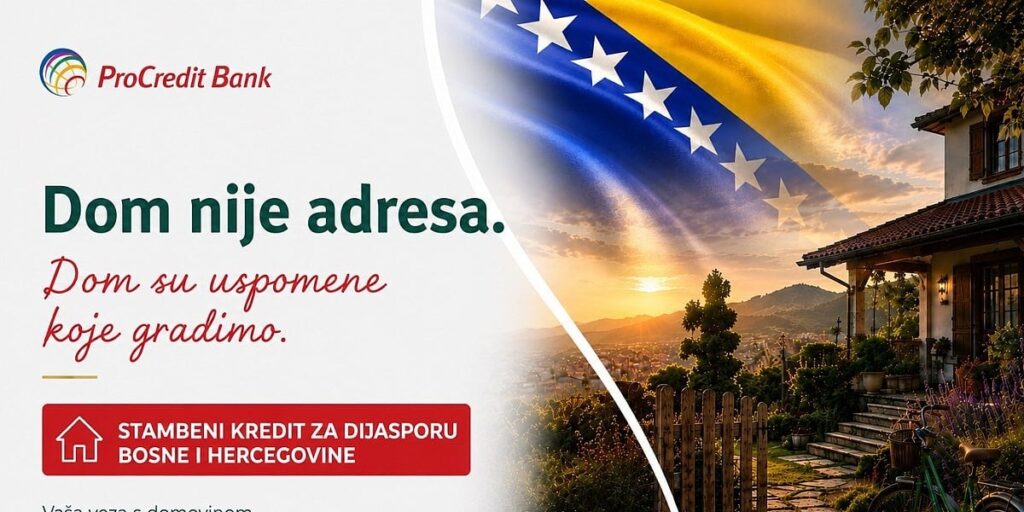 Uz stambeni kredit vaš dom u Bosni i Hercegovini je bliže nego što mislite