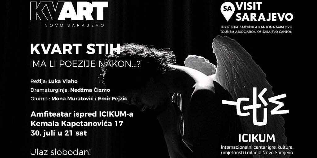 Performans "Ima li poezije nakon...?" bit će izveden 30. jula ispred ICIKUM-a u Sarajevu