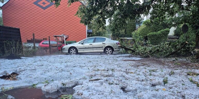 Napadalo 15 centimetara grada, temperatura naglo pala sa 36 na 19 stepeni