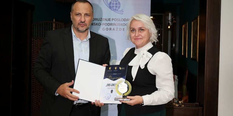 Goraždanski Ginex ponovo nagrađen za uspješne poslovne rezultate